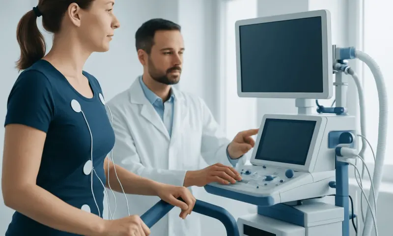 Medical professionals using ultrasound equipment in a hospital setting.