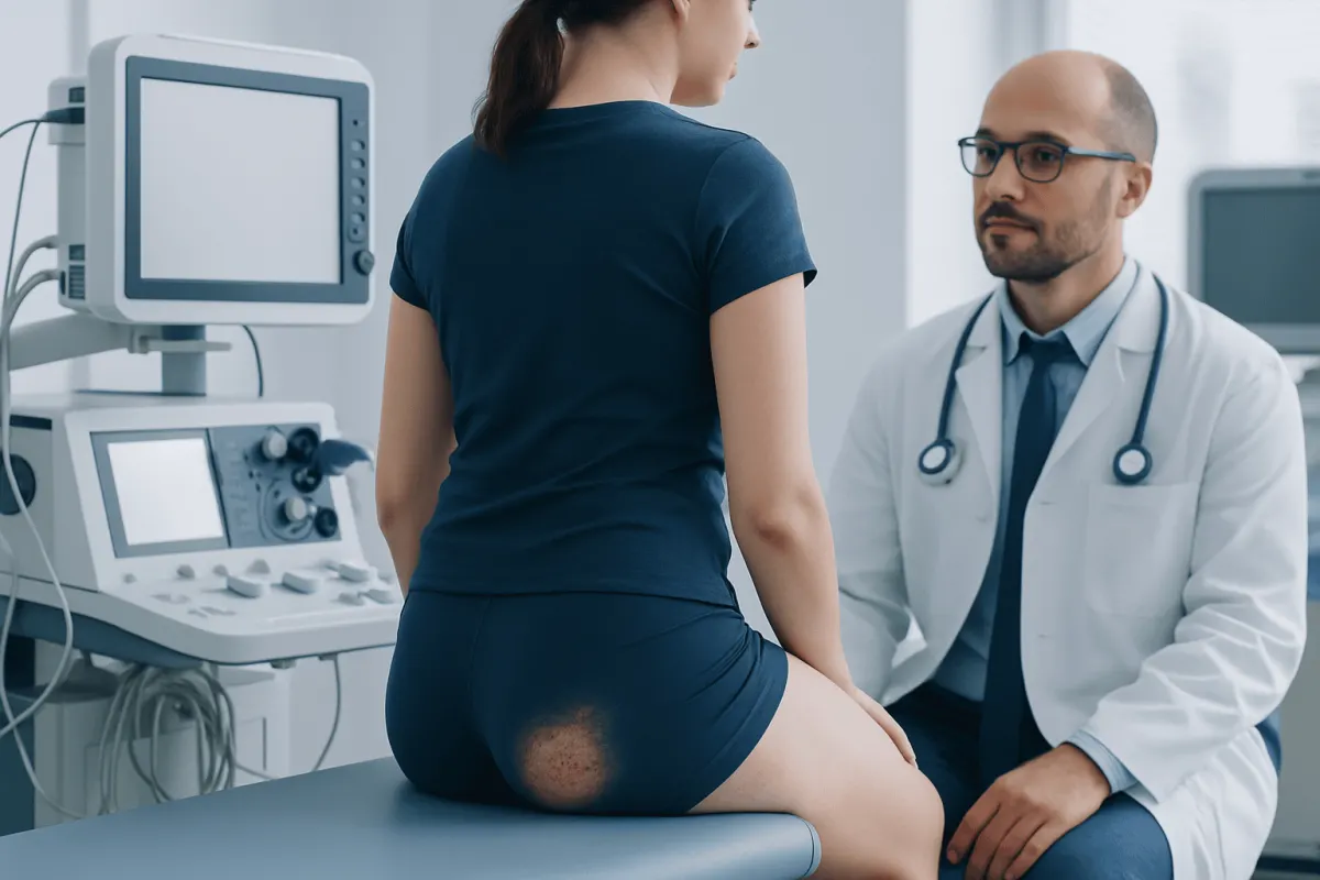 What symptoms can herpes on buttocks cause? — herpes on buttocks