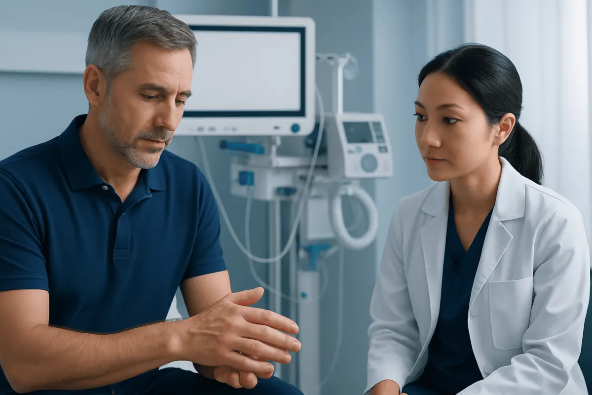 What symptoms may suggest a blood clot in the hand? — blood clots on hands