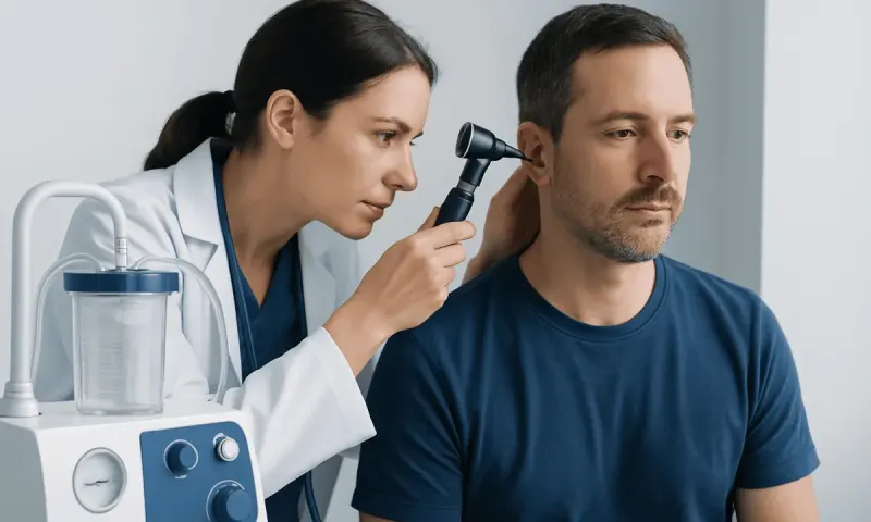 What the fluid and accompanying symptoms may suggest — drainage from ear