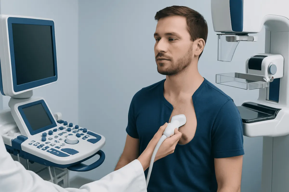 When Mammogram or Ultrasound May Be Recommended — male breast imaging