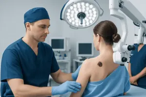 Melanoma Excision Removes the Tumor With a Margin of Skin