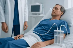Tube Thoracostomy Drains Air or Fluid From Around the Lung