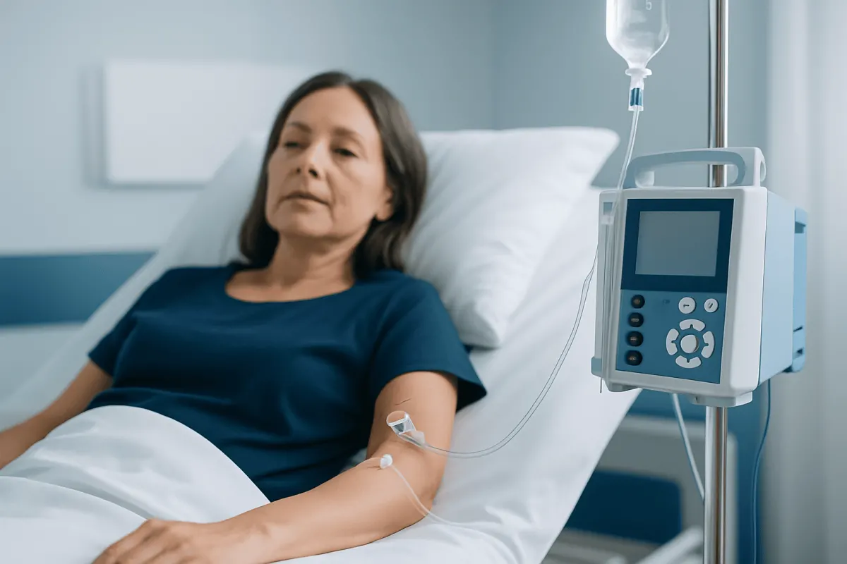 Why a peripheral IV may be used — peripheral iv