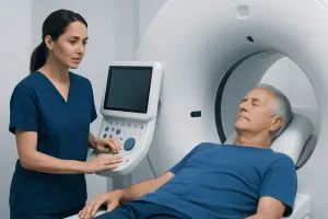 A Cardiac PET Scan Shows Blood Flow to the Heart Muscle