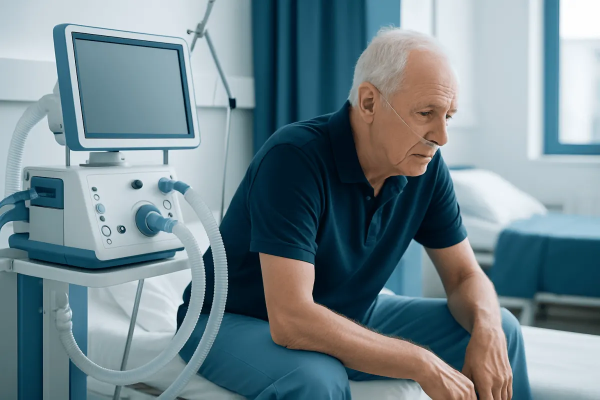 Why leaning forward can help breathing — tripod position copd