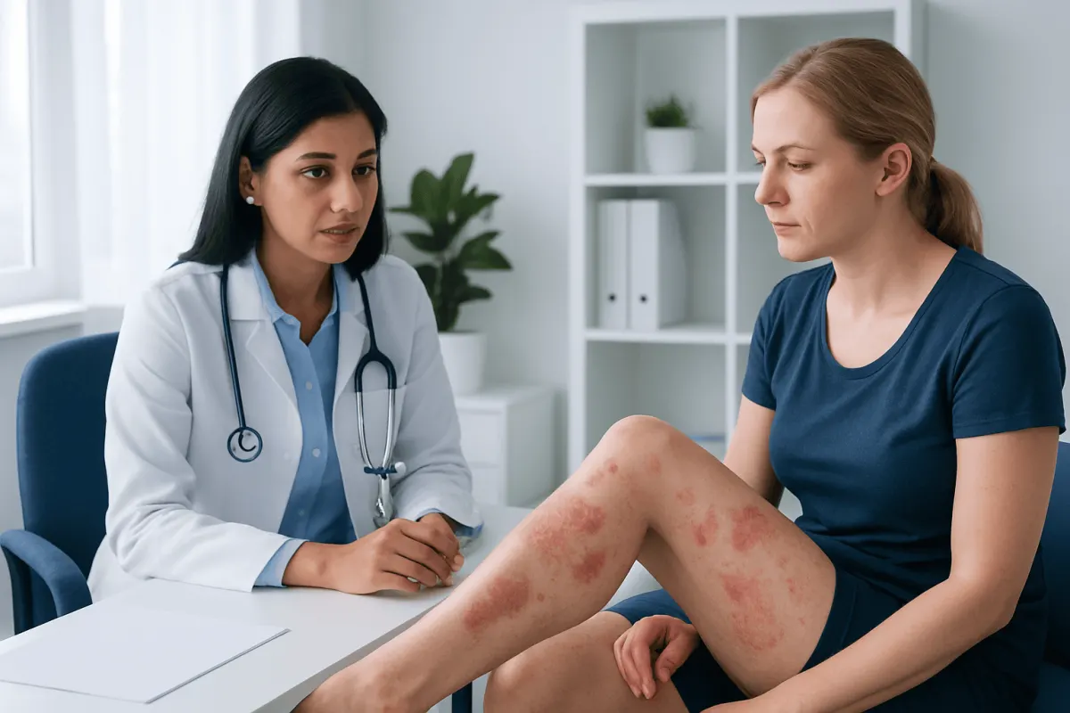 Why Leg Psoriasis Develops and What Can Trigger Flares — psoriasis on legs